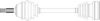 GENERAL RICAMBI AU3001 Drive Shaft